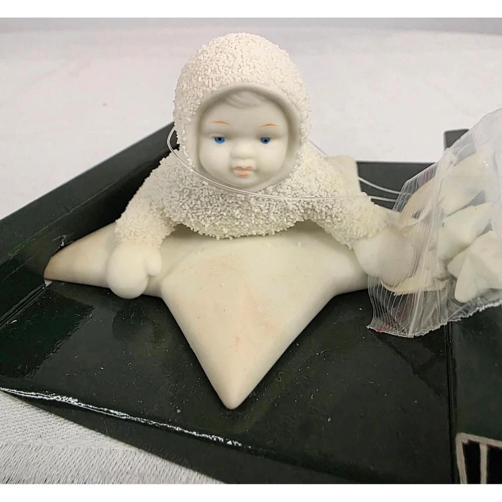 Department 56 Snowbabies Gathering Stars in the Sky Bisque Ornament with Box